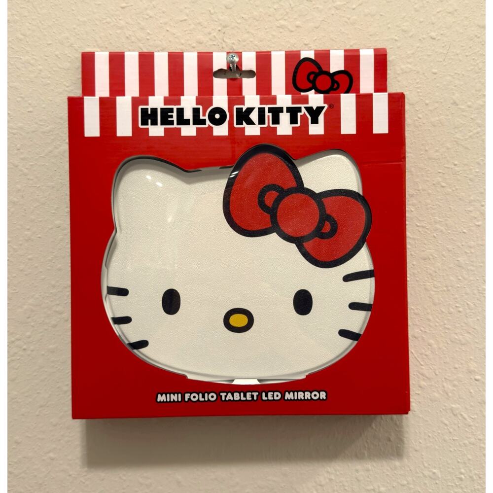 NEW Hello Kitty Impressions Vanity LED Rechargeable Makeup Mirror